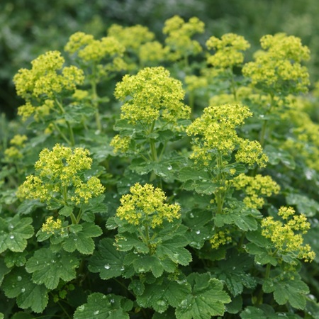 Dwerg Vrouwenmantel of Alchemilla mollis 