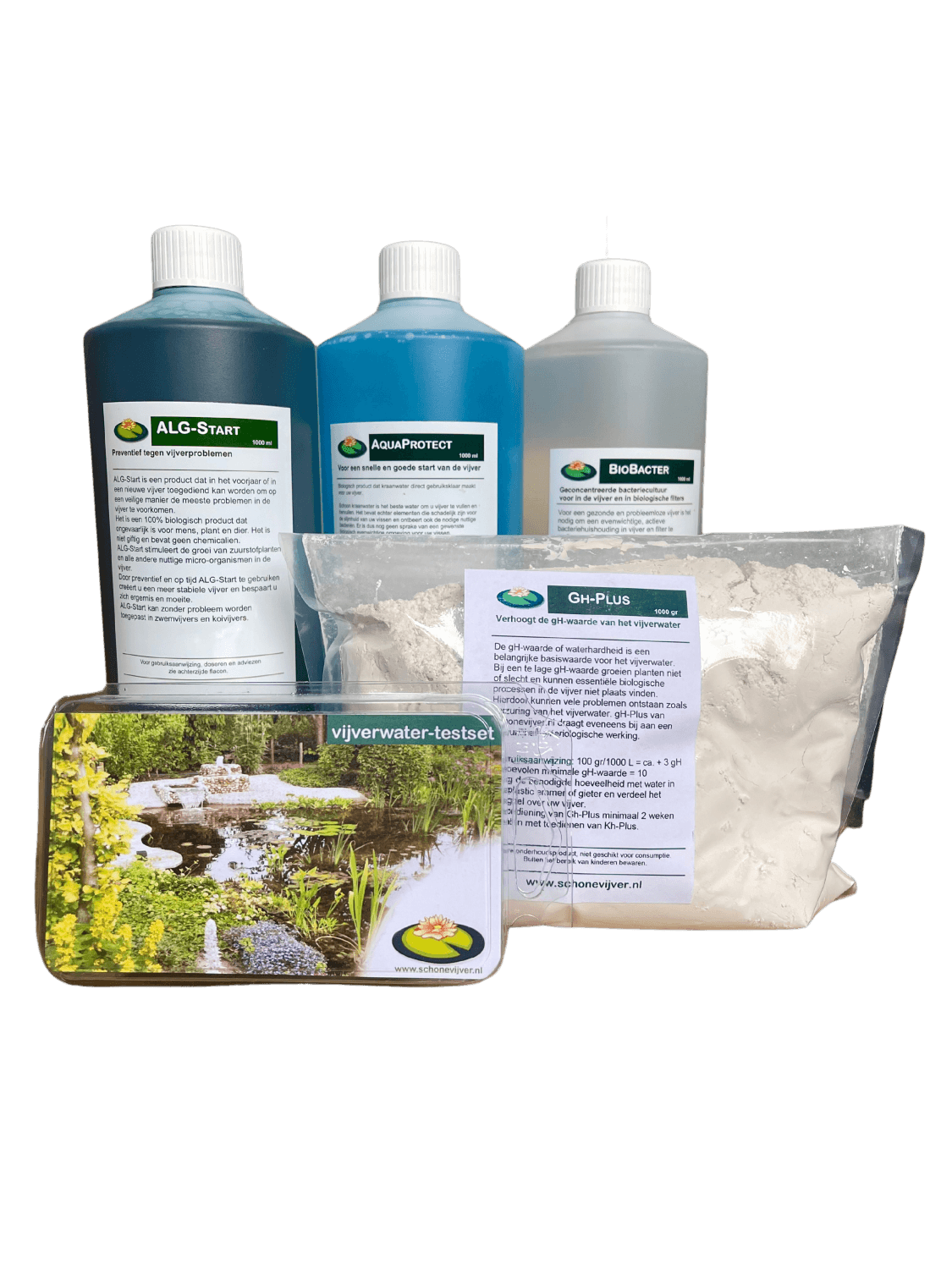 Opstartpakket voor de nieuwe vijver