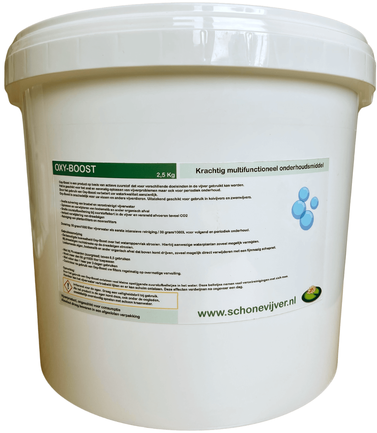 Oxy-Boost het veelzijdige onderhoudsmiddel voor de vijver