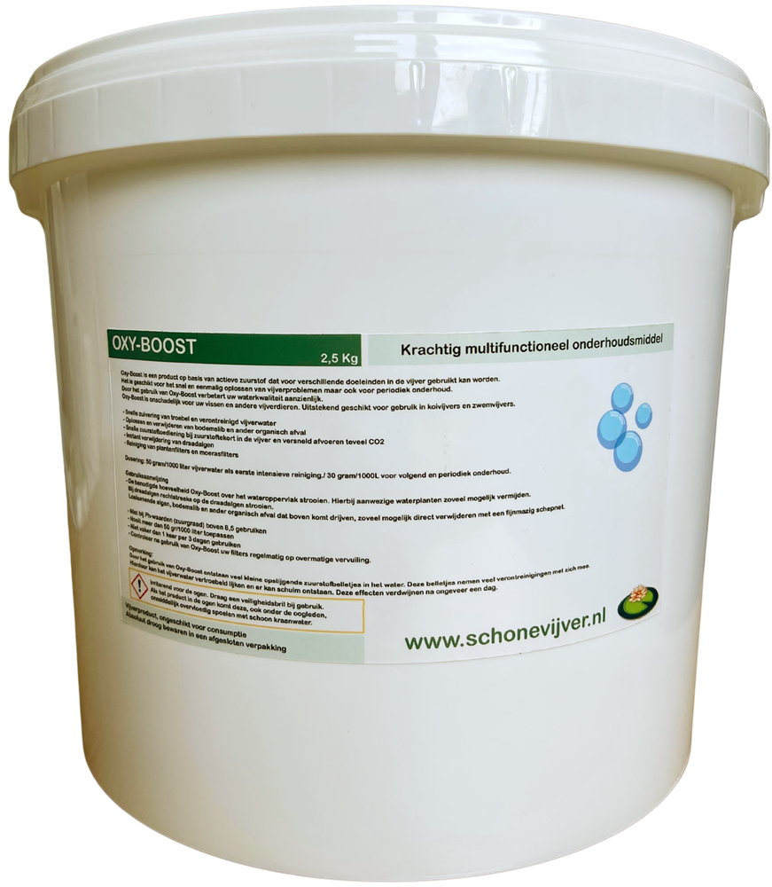 Oxy-Boost het veelzijdige onderhoudsmiddel voor de vijver