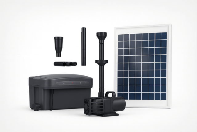 Sunpower solar fonteinset met LED